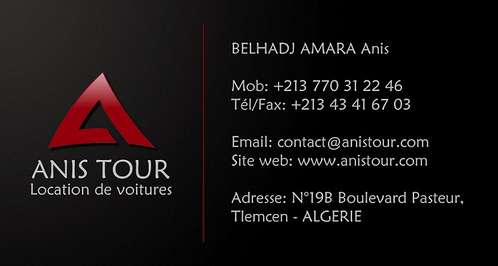 Location de voitures ANISTOUR Tlemce - ALGERIE