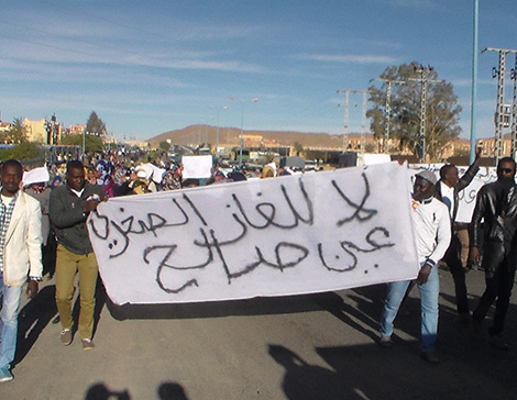 مسيرة للطلبة بتمنراست تضامنا مع محتجي عين صالح