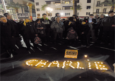 Manifestation internationale contre le terrorisme à Paris