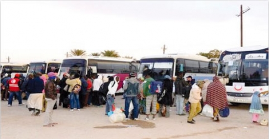 400 رعية نيجرية يغادرون ورقلة نحو مركز الاستقبال بتمنراست