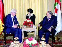 Le président bouteflika reçoit frank-walter steinmeier