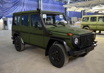 Réception des premiers véhicules 4X4 Mercedes-Benz sortis de l'usine de Tiaret