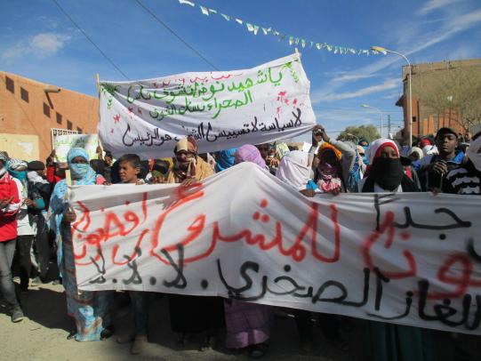 مسيرة حاشدة بعين صالح ووقفة احتجاجية بتمنراست