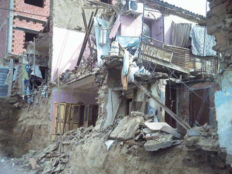 5 habitations précaires s'effondrent à Saïda