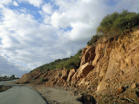 Intempéries et risques d'éboulements