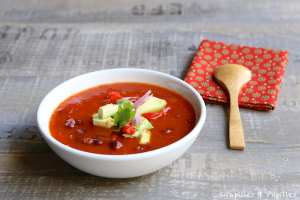 Soupe épicée aux haricots rouges