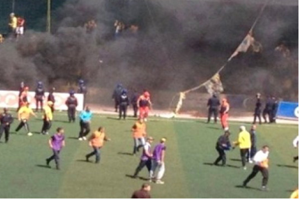 أعمال شغب في ملعب المدية