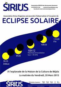 Eclipse et soirée d'observation à Béjaia