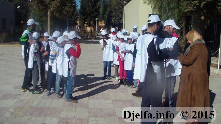 أطفال صغار المكفوفين في زيارة لمستشفى 325 سرير بالجلفة