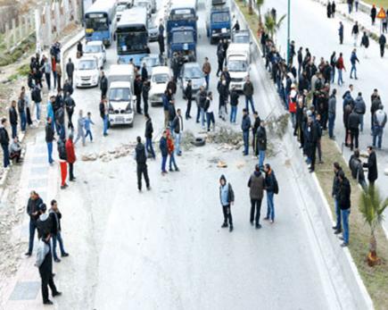 القوة العمومية تمنع قطع الطريق الوطني رقم 3 بقسنطينة