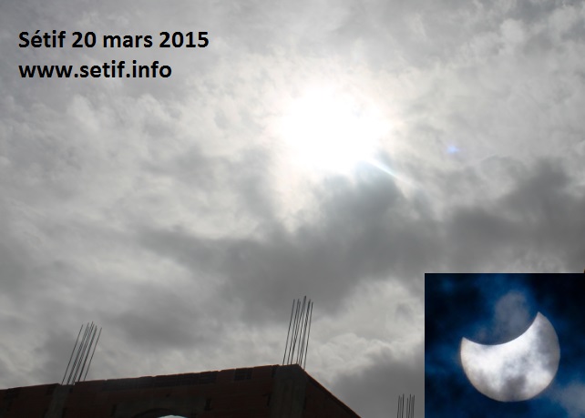 L'éclipse dans le ciel de Sétif
