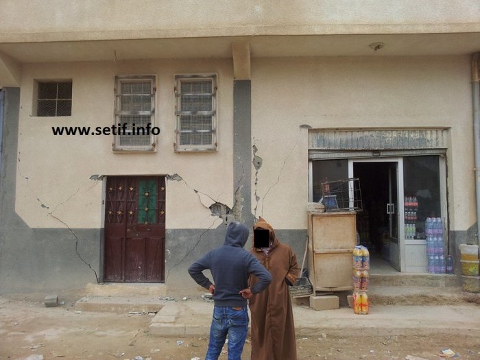 Photos prises ce matin à Zraya après le séisme