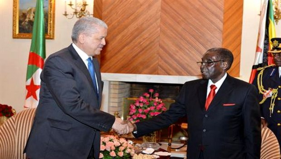 Le président zimbabwéen reçoit à Alger Abdelmalek Sellal