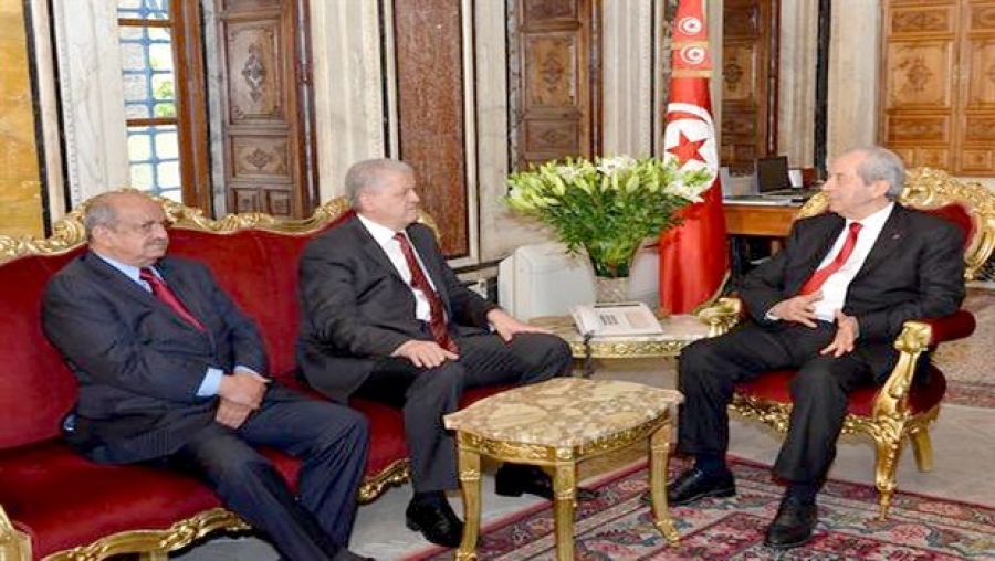 Sellal reçu par le président de l'Assemblée des représentants du peuple tunisien