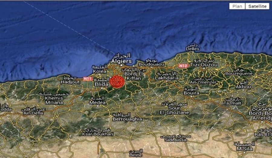 Tremblement de terre de 3,4 degrés dans la wilaya de Blida