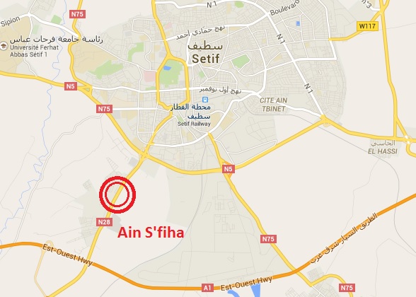Route bloquée à Ain S'fiha