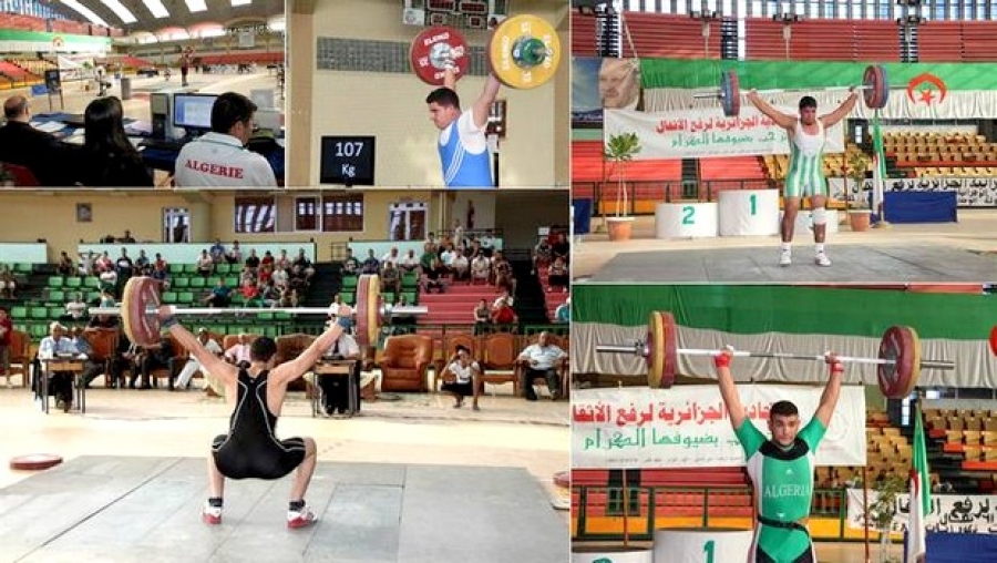 Epreuves de la 52ème édition du championnat d'Algérie d'haltérophilie à Oran