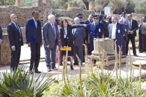 الرئيس الرواندي يزور متحف تيبازة وحظيرتها الأثرية