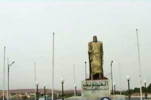 حملة بالنعامة لإزالة تمثال الشيخ بوعمامة