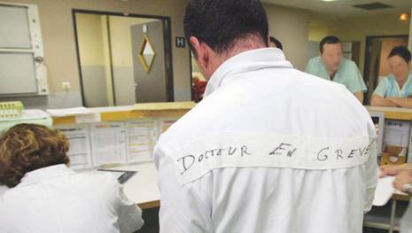 Grève dans la santé publique