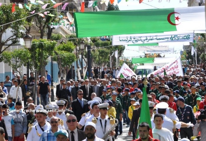 La marche de la fidélité, point fort de la commémoration officielle des massacres du 8 mai 1945 à Sétif
