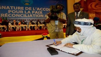 Signature de l'accord de paix au Mali