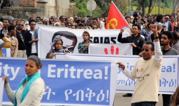 إريتيريون يطالبون الإتحاد الإفريقي بمحاكمة حكومة بلادهم