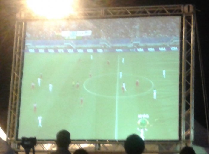 Un écran géant pour suivre le match ES Sétif - USM Alger