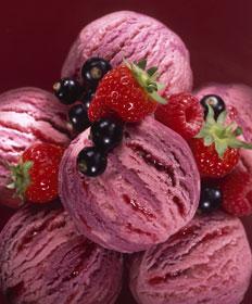 Glace aux fruits