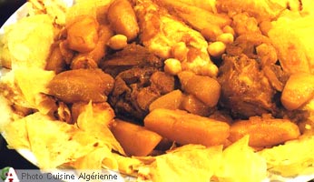 Crêpes sauce rouge de Biskra