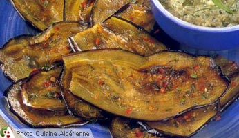 Aubergines à la sauce vinaigrée