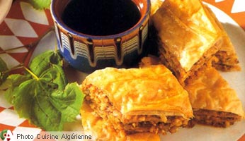 Feuilles aux amandes