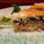 Tourte à la viande et épinards