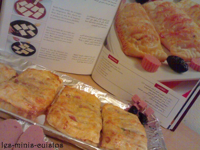 Chaussons au fromage et à la mortadelle