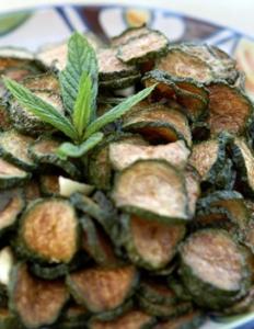 Courgettes à la menthe