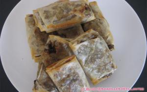 Bricks à la viande hachée et légumes