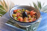 Salade de tomates et poivrons grillés