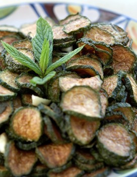 Courgettes à la menthe