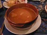 Soupe de poisson au poireau