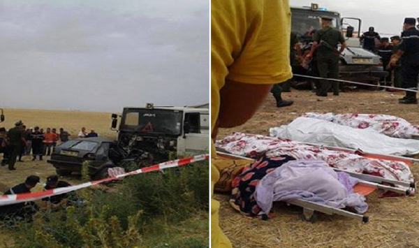 مقتل عائلة كاملة من 4 أشخاص في حادث مرور ببرج بوعريريج