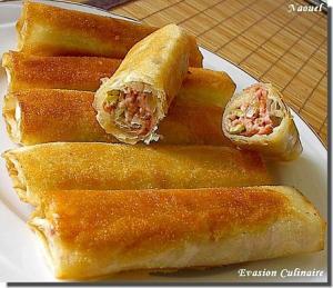 Bourek aux crevettes-Cigares aux crevettes