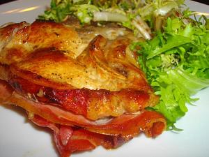 Côtes de veau farcies aux champignons