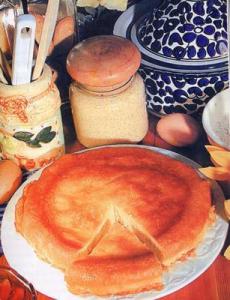 Tarte de semoule en sauce- Mchaoucha