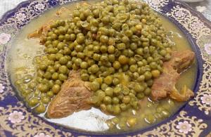 Viande aux petits pois