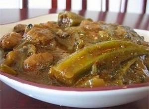 Viande aux gombos