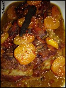 La viande aux abricots