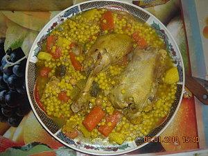 Berkoukess au poulet