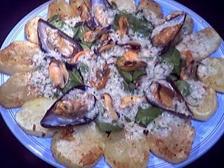 Moules aux épinards