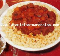 Pâtes Algériennes à la viande