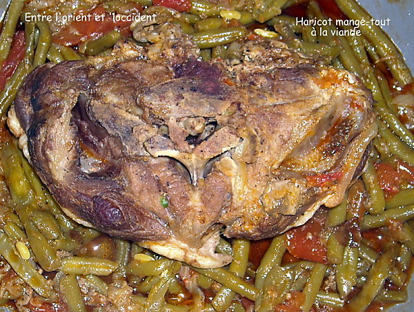Viande aux haricots mange-tout